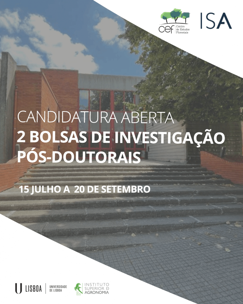 Aviso de abertura de duas bolsas de investigação pós-doutoral (BIPD)