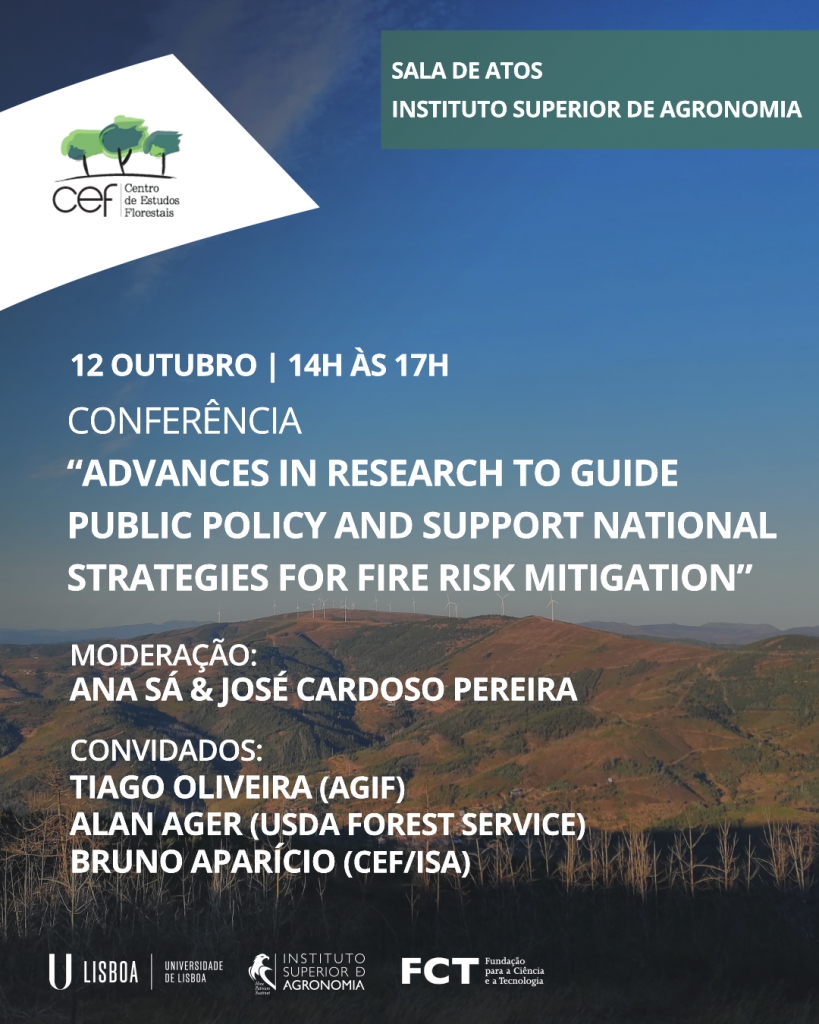 Conferência | "Advances in research to guide public policy and support national strategies for fire risk mitigation"