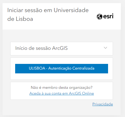Instalação - ArcGIS / ULisboa - Autenticação Centralizada