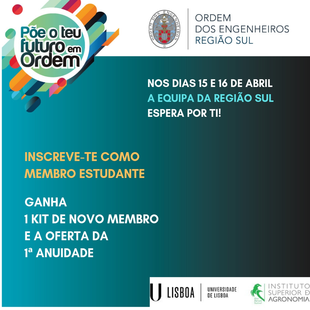 Inscreve-te como Membro Estudante da OE no JOBSHOP @ ISA 2019.