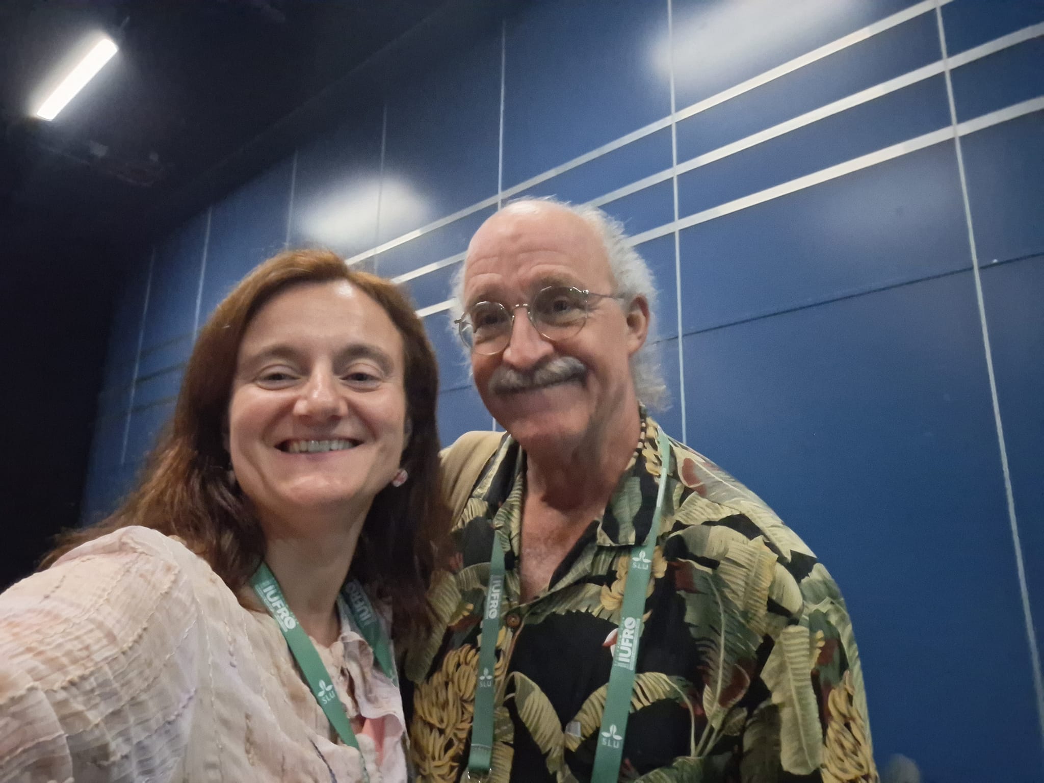 Joana Amaral Paulo e James Chamberlain na IUFRO 2024